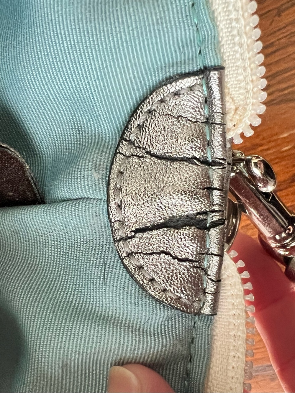 Coach Starfisg Crossbody Bag - Cream And Teal Canvas - Picture 7 of 14